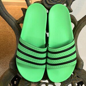 adidas Adilette Screaming Green Slides